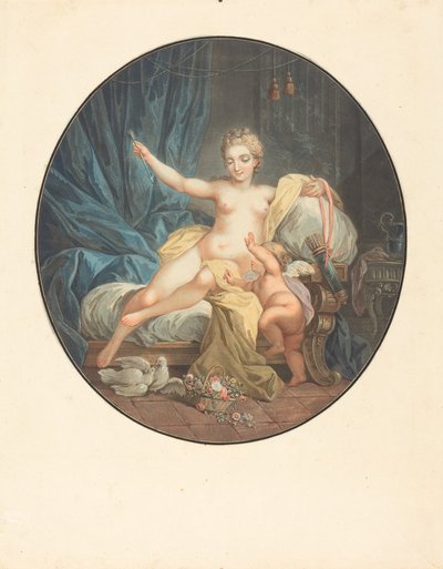 Venus Disarming Cupid by Jean Francois Janinet