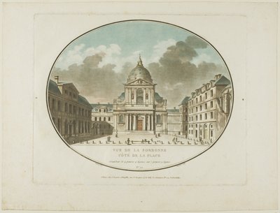 View of the Sorbonne by Jean Francois Janinet