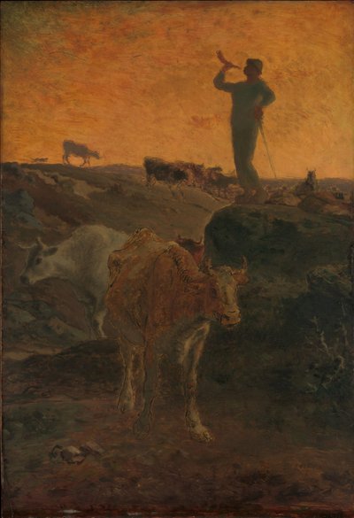 Calling the Cows Home by Jean Francois Millet