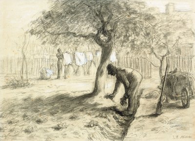 Gardening by Jean Francois Millet