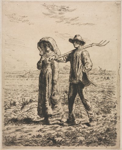 Going to Work by Jean Francois Millet
