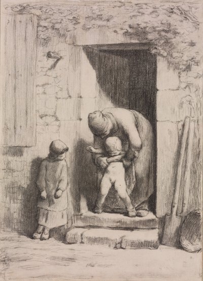 Maternal Solicitude by Jean Francois Millet