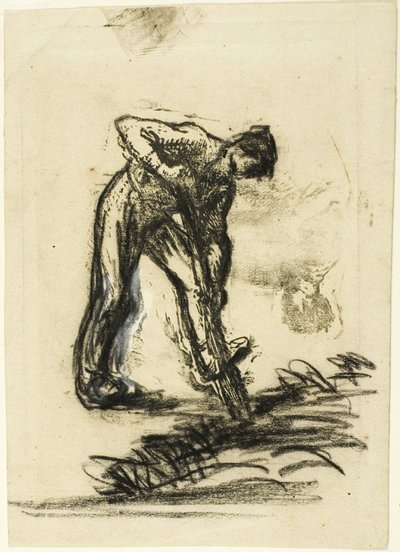 Peasant Digging by Jean Francois Millet