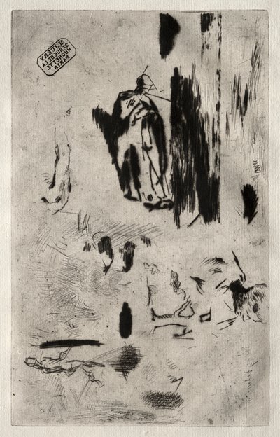 Plate with Sketches by Jean Francois Millet