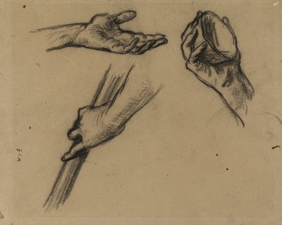 Studies of Hands by Jean Francois Millet