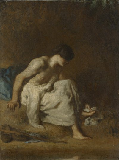 The Bather by Jean Francois Millet