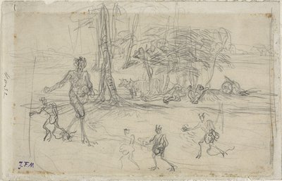 The Devil Sowing by Jean Francois Millet