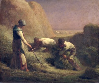 The Hay Trussers by Jean Francois Millet