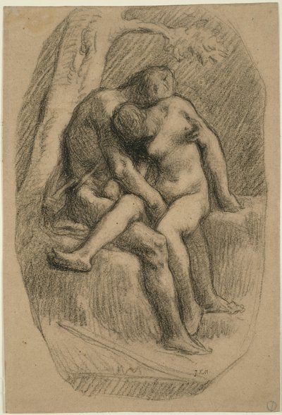 The Lovers by Jean Francois Millet