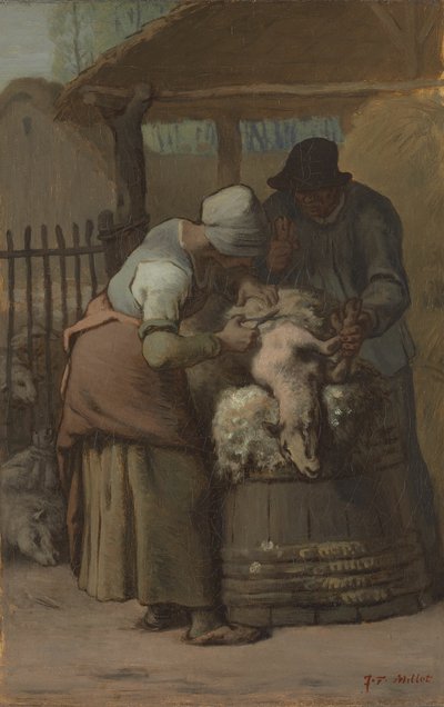 The Sheepshearers by Jean Francois Millet