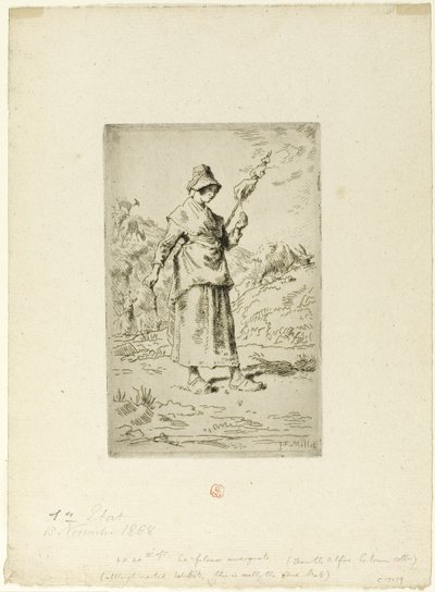 The Spinner by Jean Francois Millet