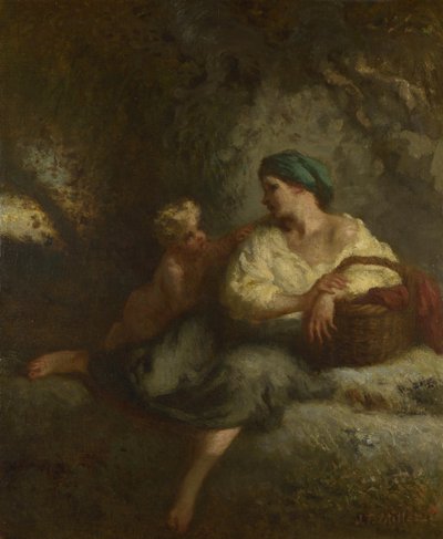 The Whisper by Jean Francois Millet