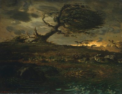 The Gust of Wind by Jean Francois Millet