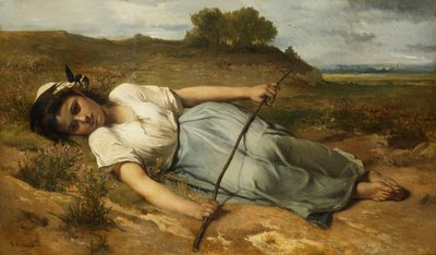 The Shepherdess by Jean Francois Portaels