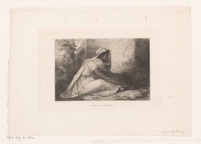 Seated Arab Woman by Jean Francois Portaels