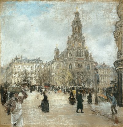 Place de la Trinité, Paris by Jean Francois Rafaelli