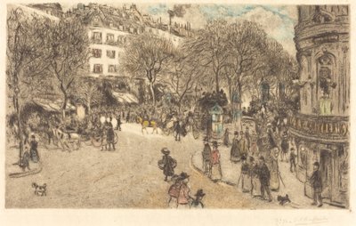 Le Boulevard des Italiens by Jean Francois Raffaelli