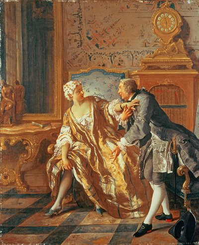 The Garter by Jean François de Troy