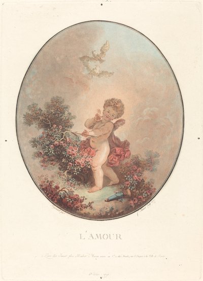 Love by Jean François Janinet after Jean Honoré Fragonard