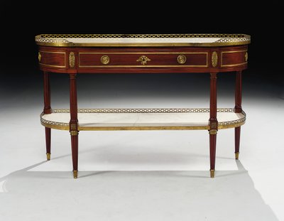 Louis XVI console desserte by Jean Frederic Birckel