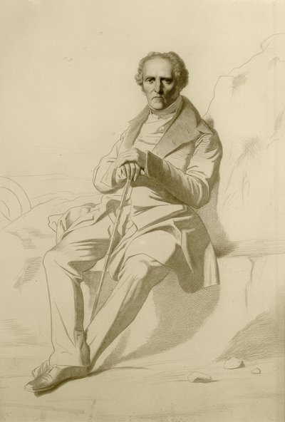 Portrait of Charles Fourier by Jean Francois Gigoux
