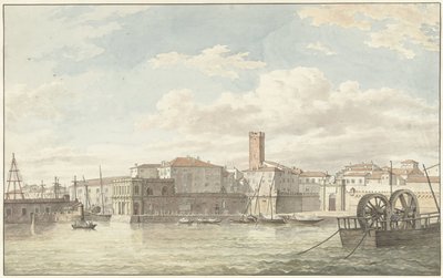 The Port of Civitavecchia by Jean Grandjean