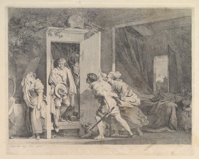 The Wardrobe by Jean Honore Fragonard