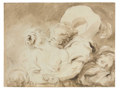 The Kiss by Jean Honore Fragonard