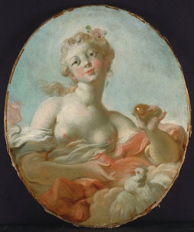 Mademoiselle Marie-Catherine Colombe as Venus by Jean Honore Fragonard