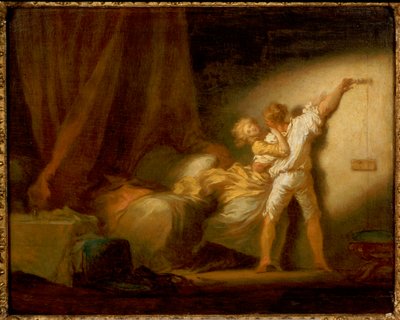 Modello Version of The Bolt by Jean Honore Fragonard