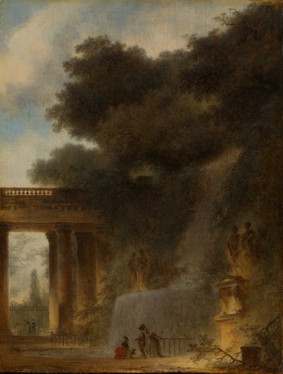 The Cascade by Jean Honore Fragonard