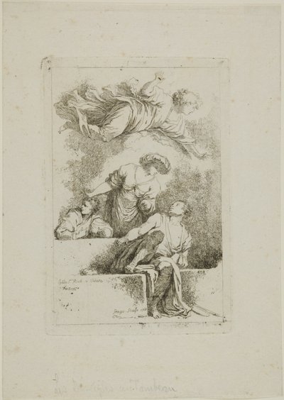 The Disciples at the Tomb by Jean Honore Fragonard