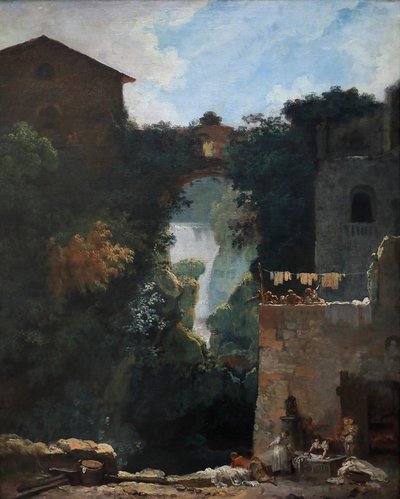 The Falls of Tivoli by Jean Honore Fragonard
