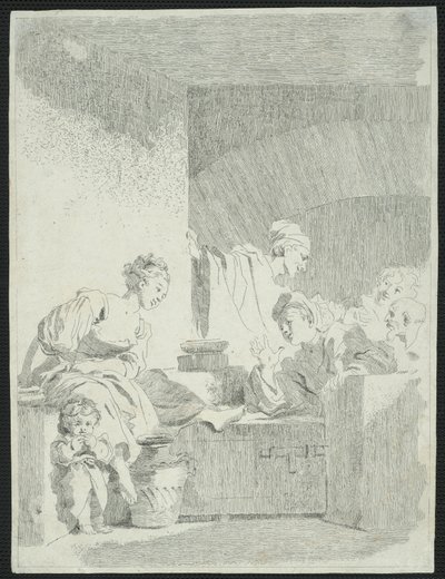 The Interior by Jean Honore Fragonard
