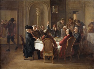 Supper of the Philosophers by Jean Huber