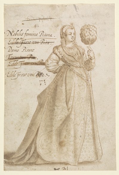 A Noble Lady of Pisa by Jean Jacques Boissard