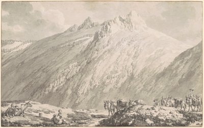 The Grimsel Pass by Jean Jacques Francois Le Barbier