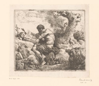 Jerome and the lion by Jean Jacques II Lagrenee