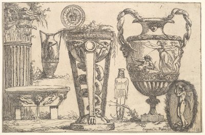 Fragments of Antiquity, 1765 by Jean Jacques Lagrenee