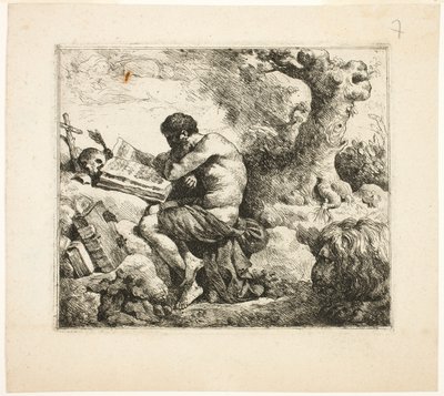 Saint Jerome by Jean Jacques Lagrenee