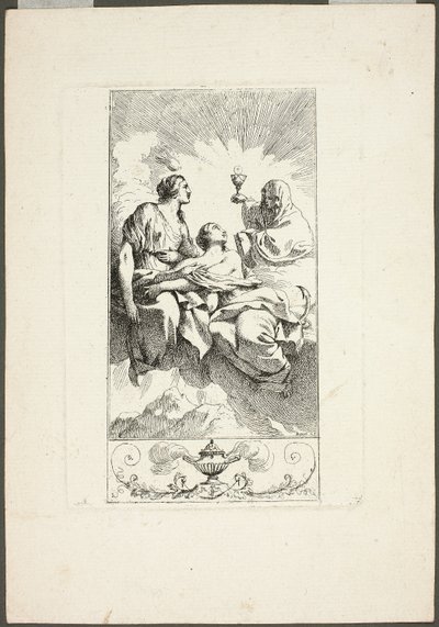The Three Theological Virtues by Jean Jacques Lagrenee