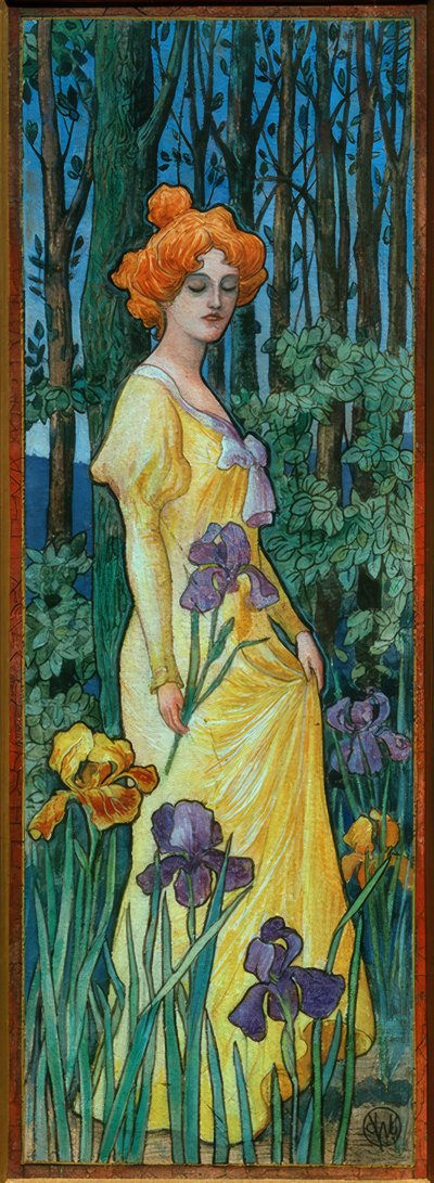 The Woman with Iris by Jean Jacques Waltz