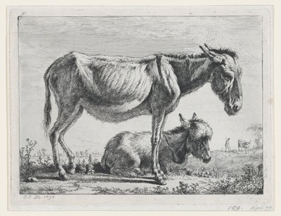 Jenny with its Foal, 1797 by Jean Jacques de Boissieu