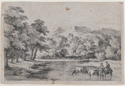 Landscape after Fouquières, 1772 by Jean Jacques de Boissieu