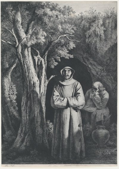 Monks in the Desert by Jean Jacques de Boissieu