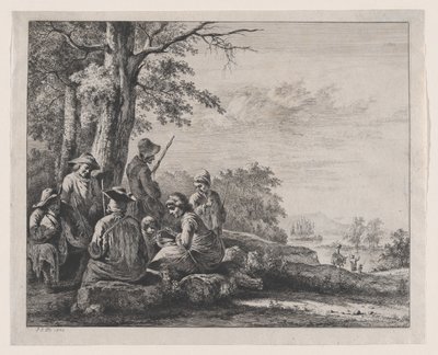 Peasants Resting by Jean Jacques de Boissieu