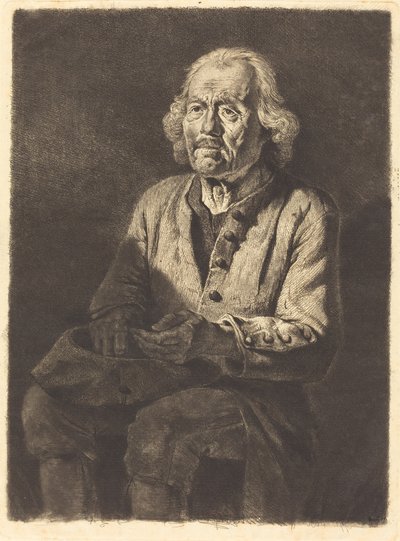 The Old Peasant Girard by Jean Jacques de Boissieu