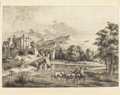 The Temple of Vesta by Jean Jacques de Boissieu