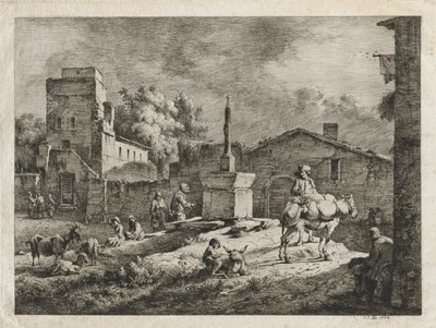 View of Saint-Andeol by Jean Jacques de Boissieu