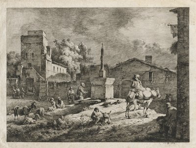 View of Saint-Andeol, 1774 by Jean Jacques de Boissieu